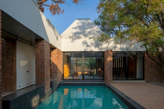 Brick House, a Fargo Collective earthy brick villa near Hyderabad