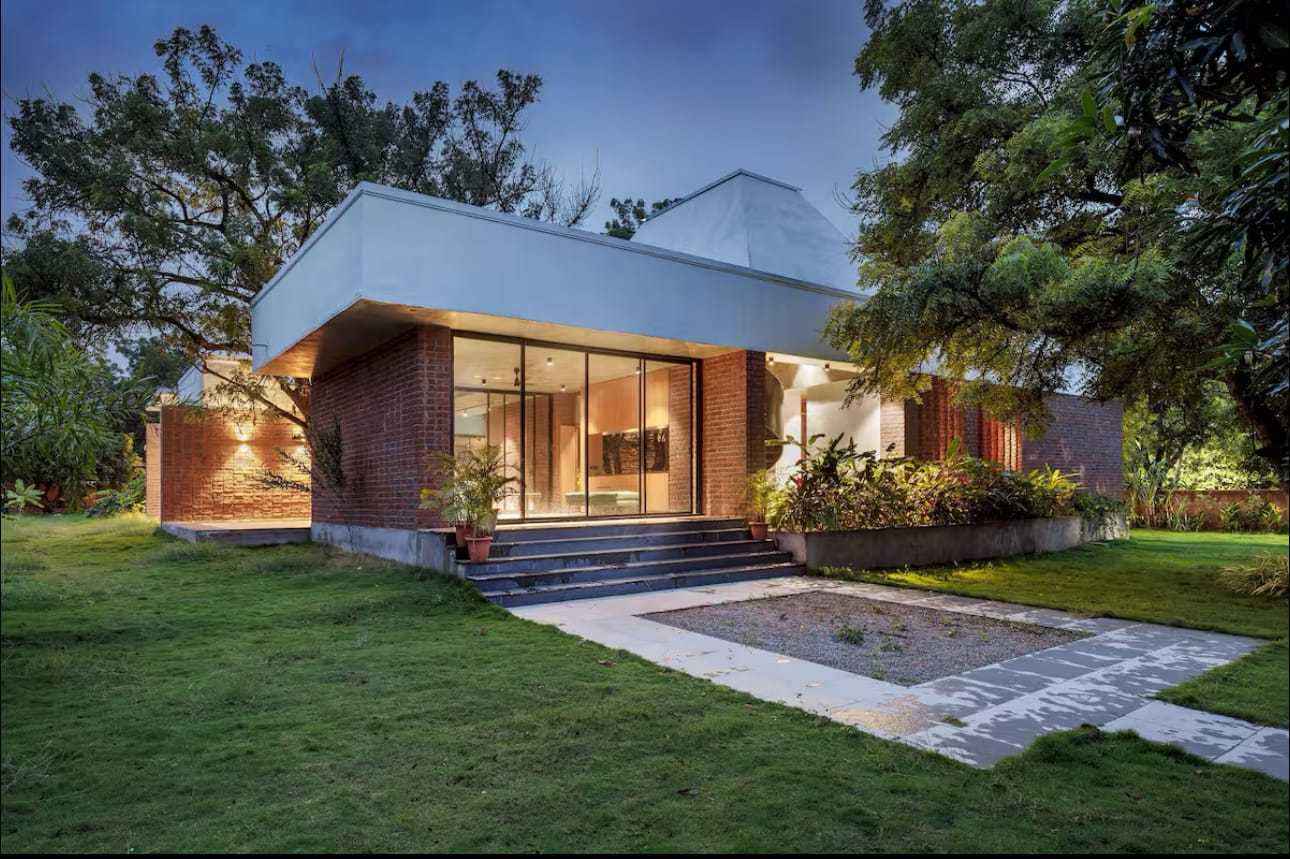 Brick House, a Fargo Collective earthy brick villa near Hyderabad
