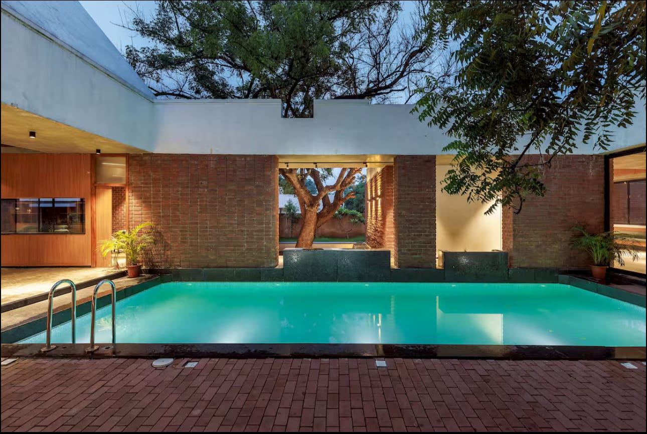 Brick House, a Fargo Collective earthy brick villa near Hyderabad