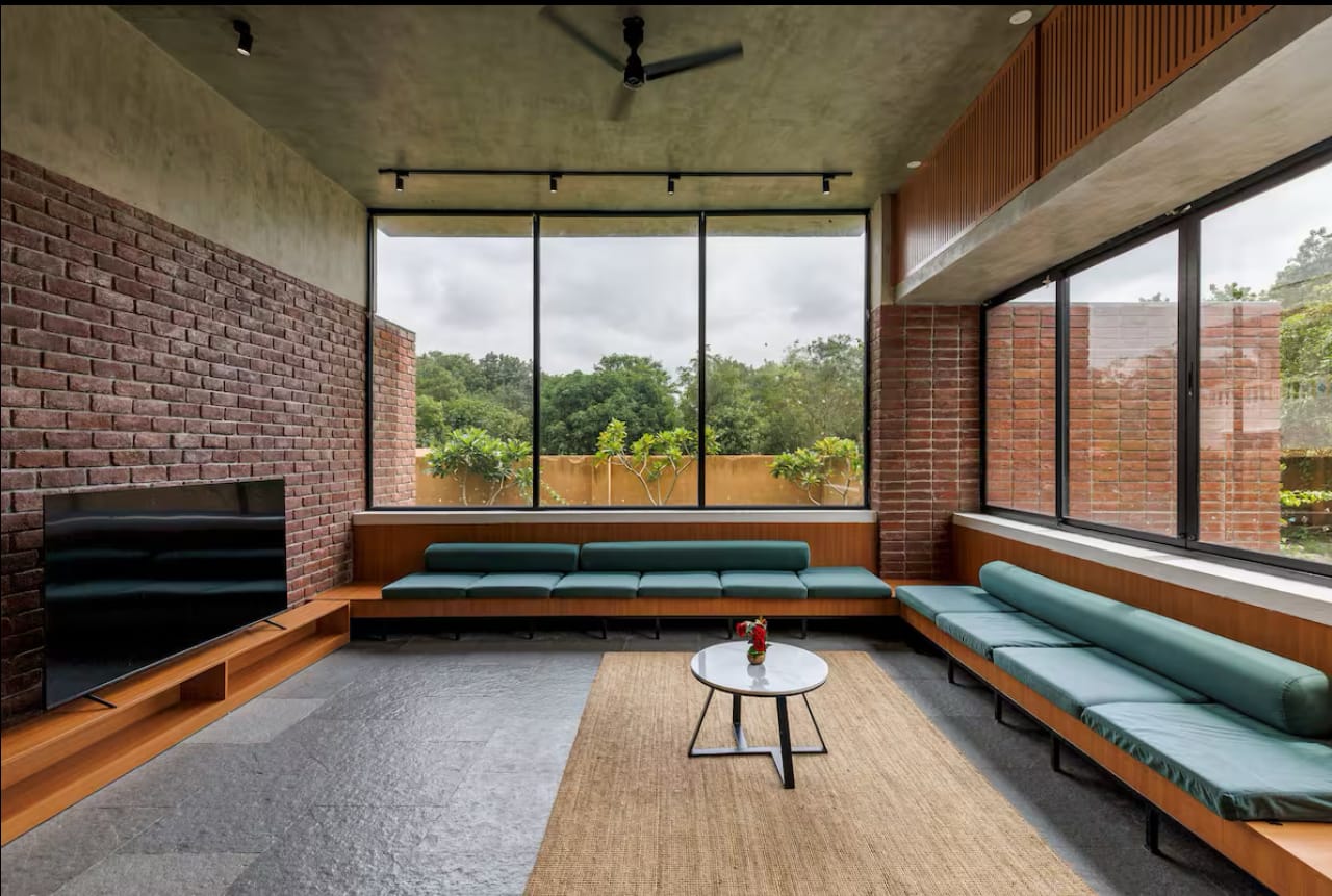 Brick House, a Fargo Collective earthy brick villa near Hyderabad