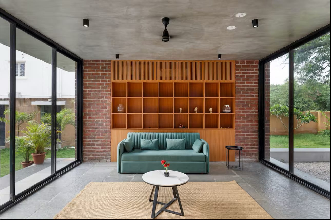 Brick House, a Fargo Collective earthy brick villa near Hyderabad