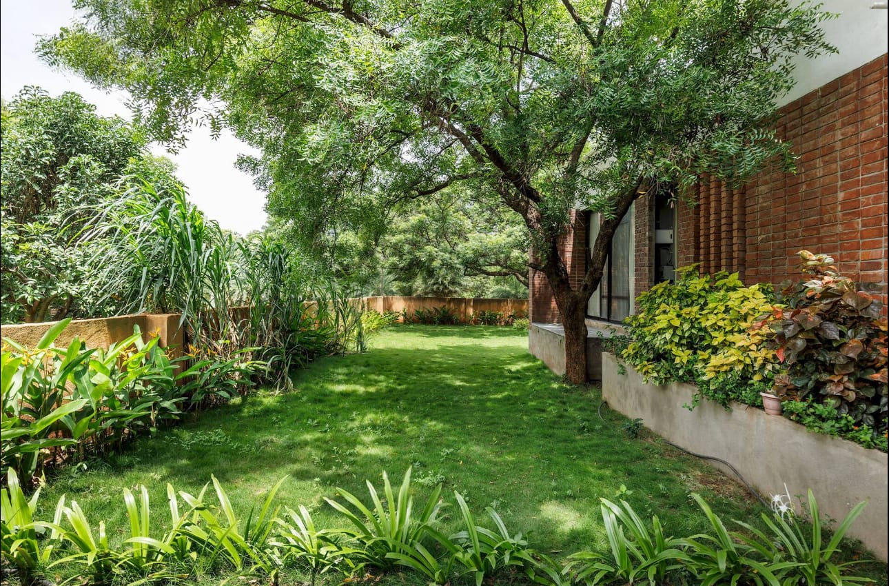Brick House, a Fargo Collective earthy brick villa near Hyderabad