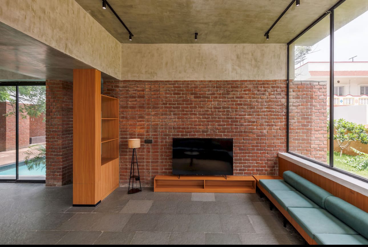 Brick House, a Fargo Collective earthy brick villa near Hyderabad