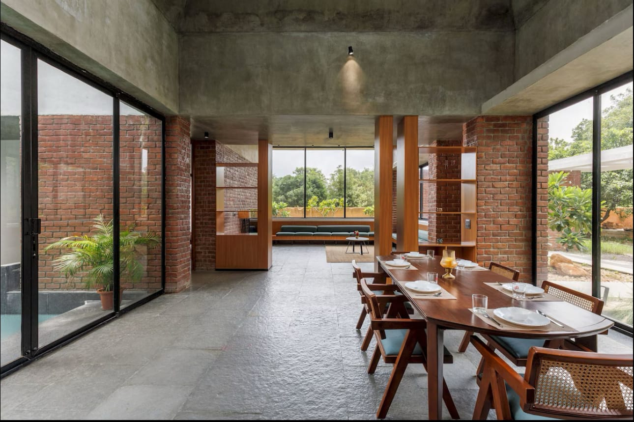 Brick House, a Fargo Collective earthy brick villa near Hyderabad