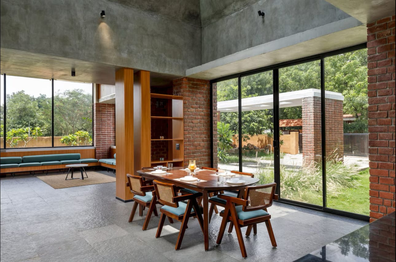Brick House, a Fargo Collective earthy brick villa near Hyderabad