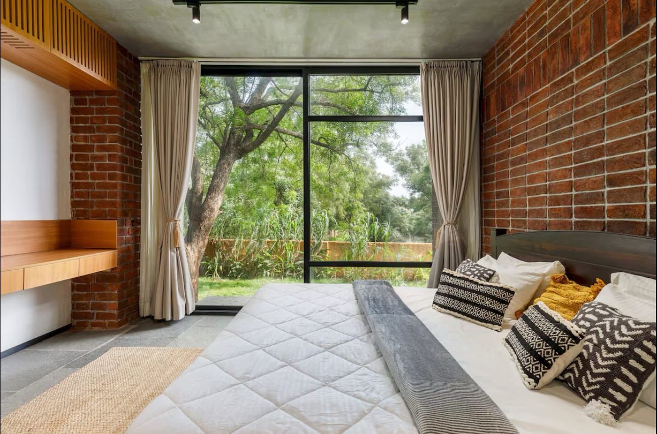 Brick House, a Fargo Collective earthy brick villa near Hyderabad