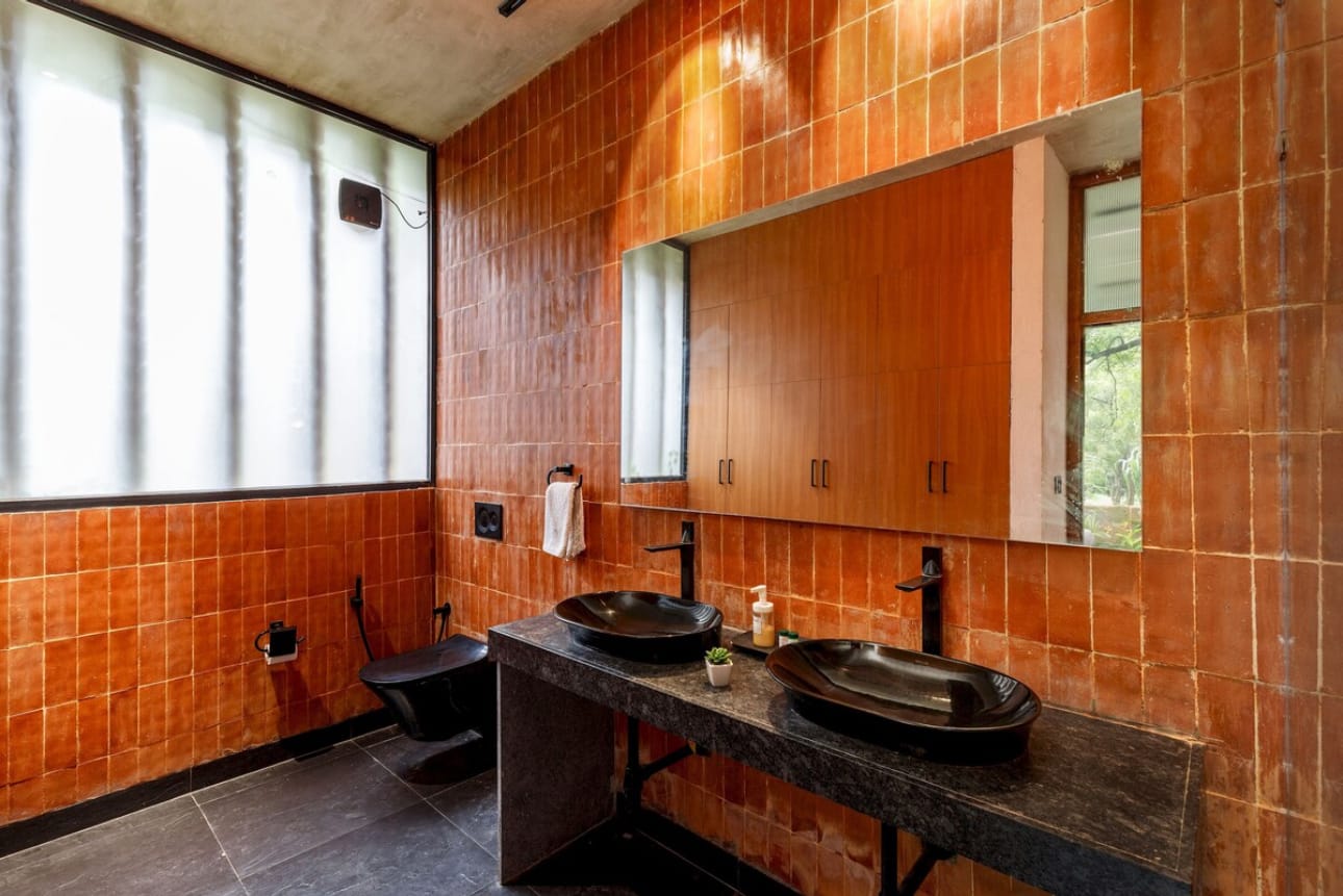 Brick House, a Fargo Collective earthy brick villa near Hyderabad