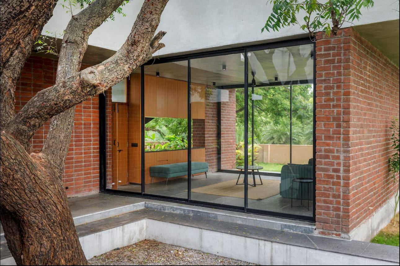 Brick House, a Fargo Collective earthy brick villa near Hyderabad