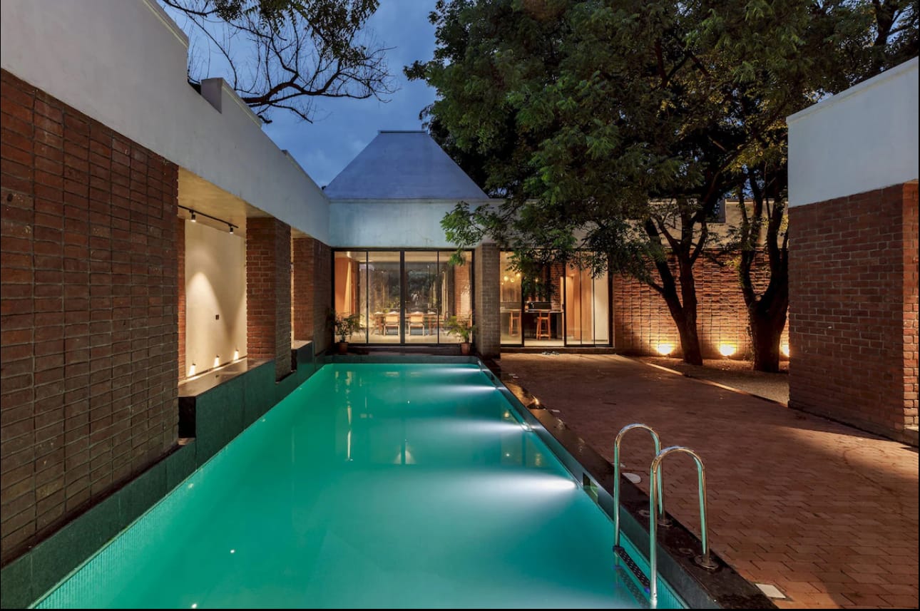 Brick House, a Fargo Collective earthy brick villa near Hyderabad