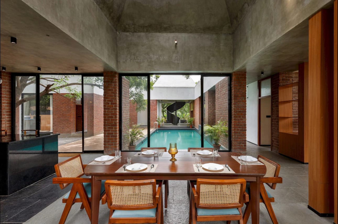 Brick House, a Fargo Collective earthy brick villa near Hyderabad