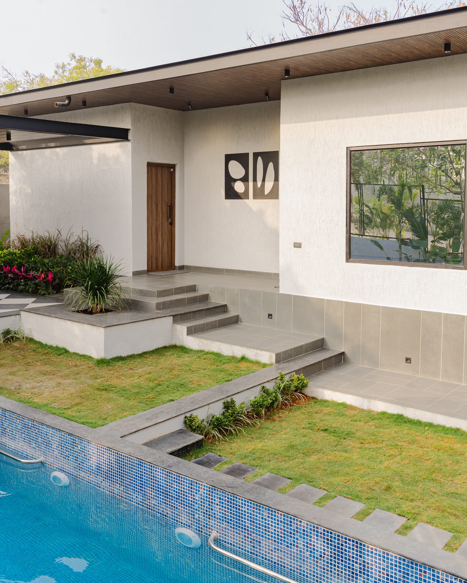 Corner House, a Fargo Collective modern tropical villa near Hyderabad