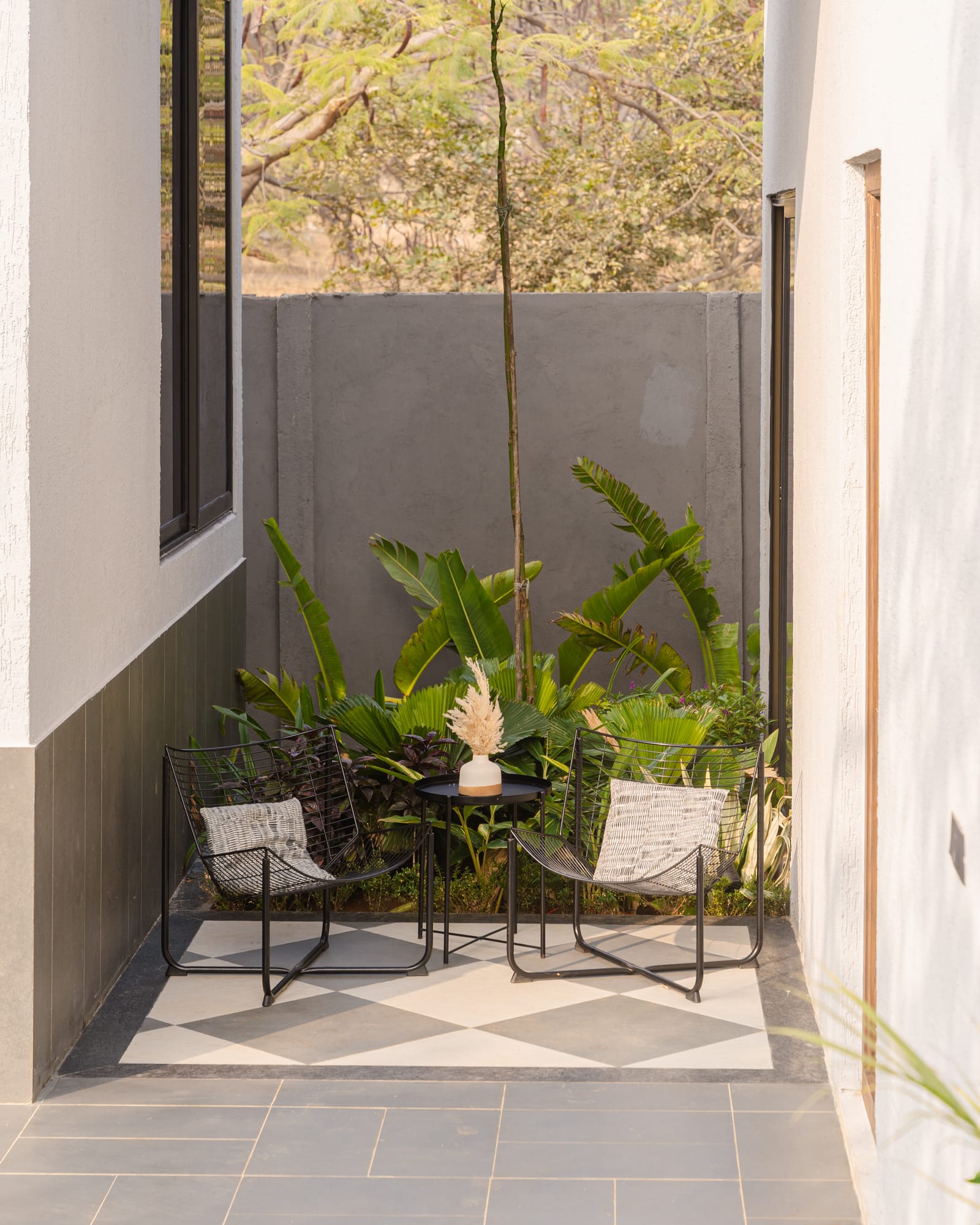Corner House, a Fargo Collective modern tropical villa near Hyderabad