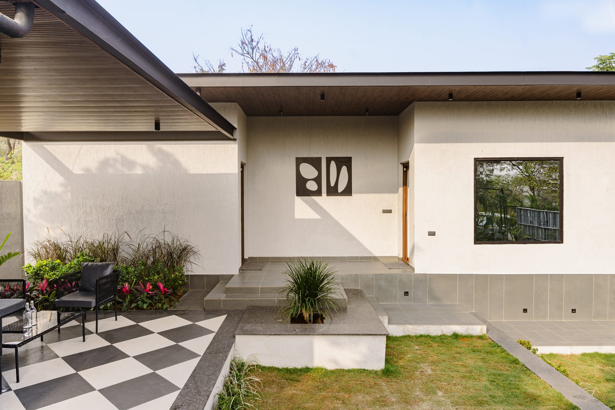 Corner House, a Fargo Collective modern tropical villa near Hyderabad
