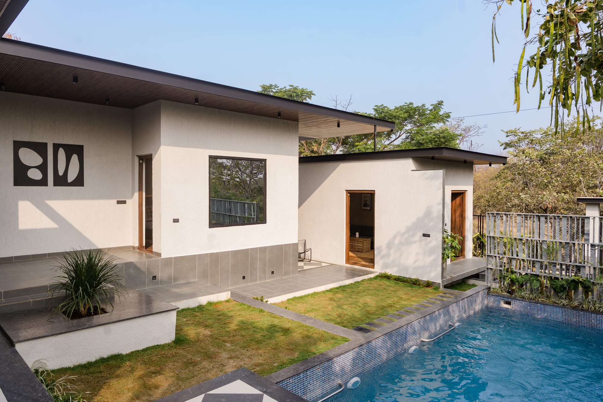 Corner House, a Fargo Collective modern tropical villa near Hyderabad