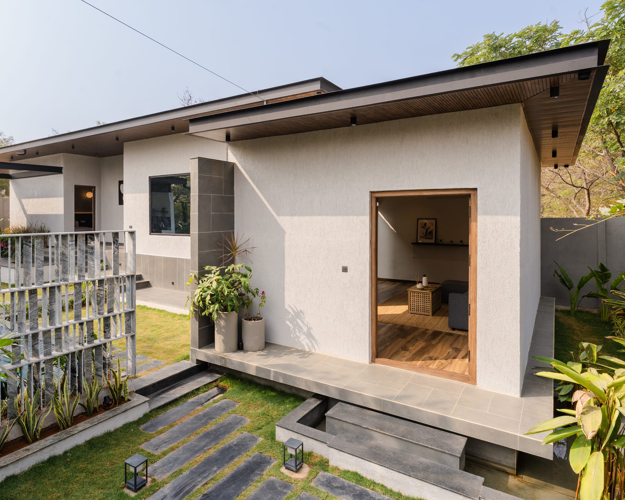 Corner House, a Fargo Collective modern tropical villa near Hyderabad