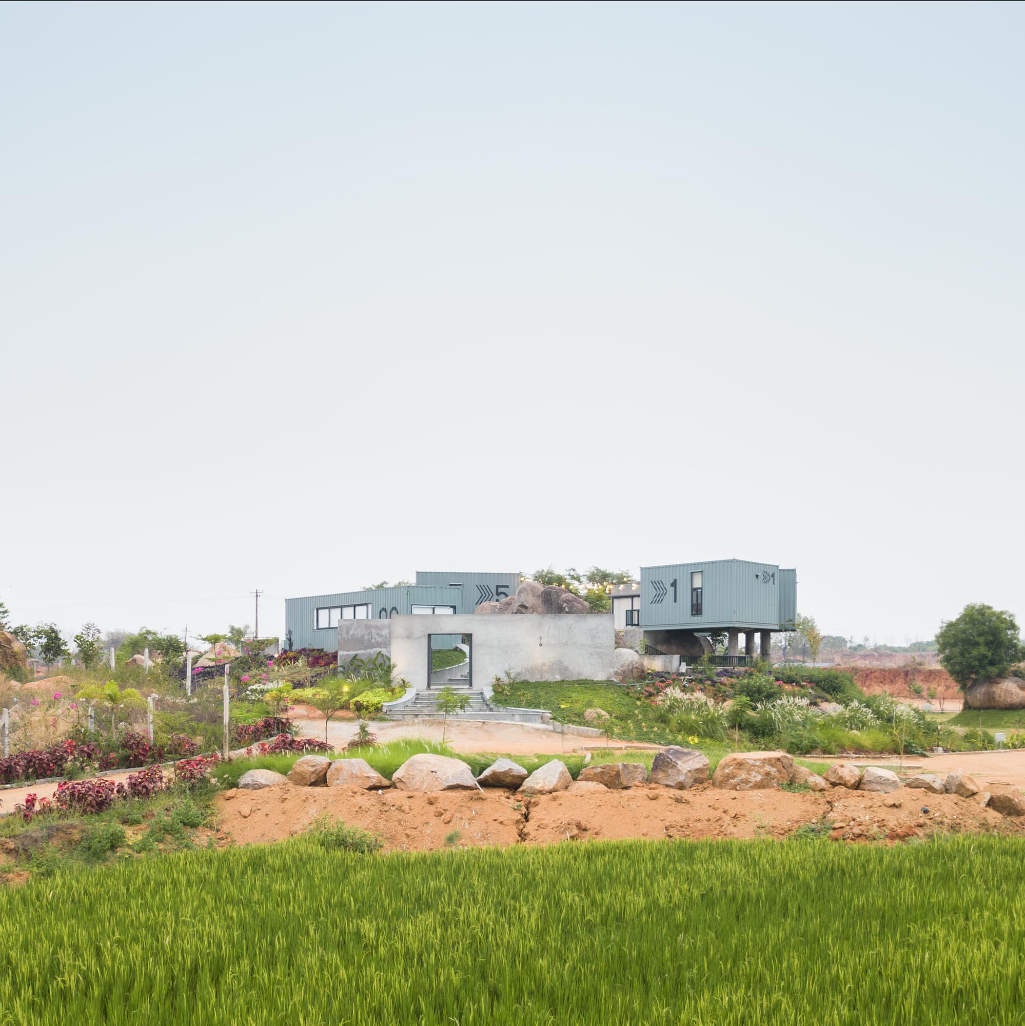 On The Rocks, Fargo Collective container suites among the boulders near Hyderabad
