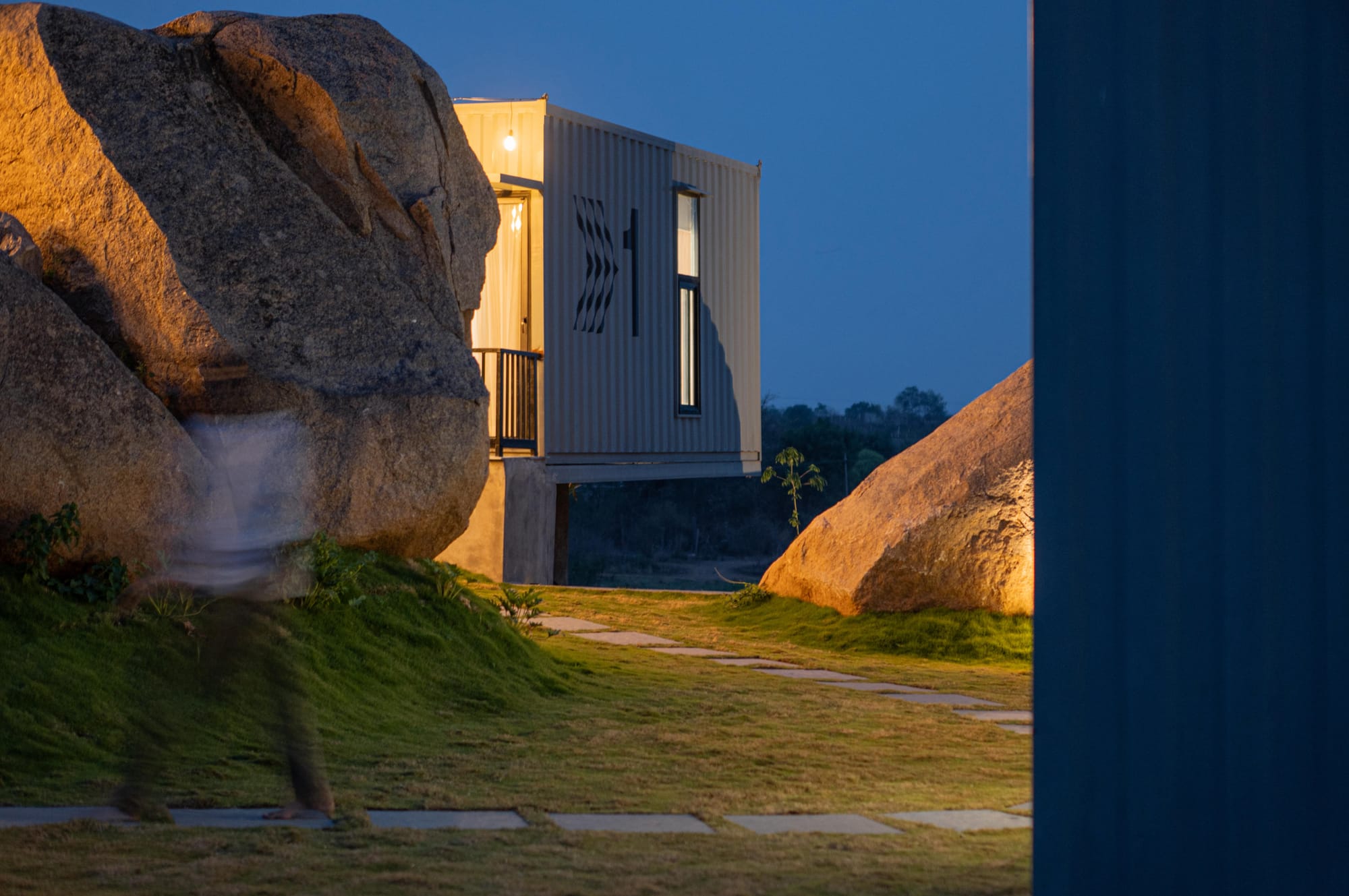 On The Rocks, Fargo Collective container suites among the boulders near Hyderabad
