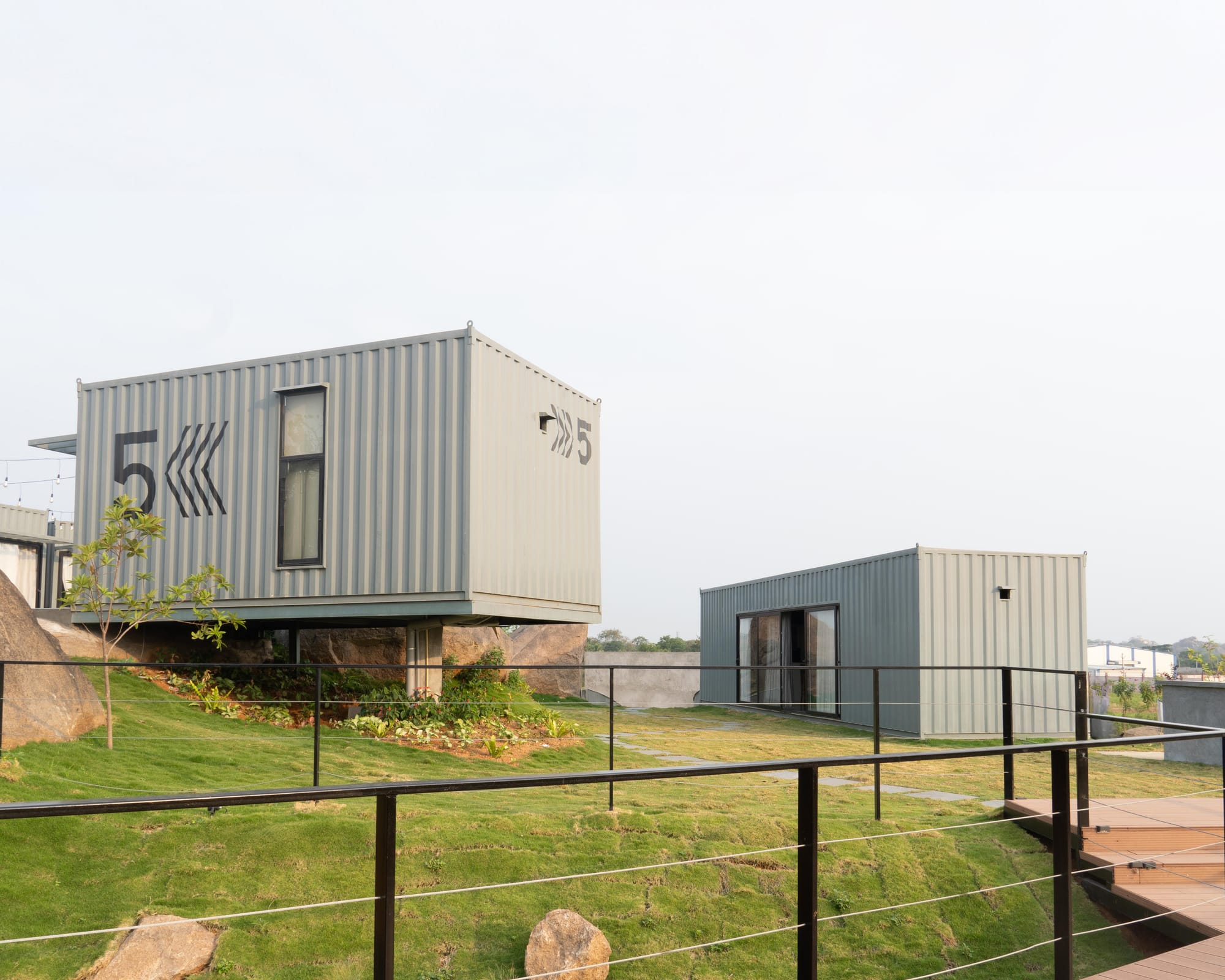 On The Rocks, Fargo Collective container suites among the boulders near Hyderabad