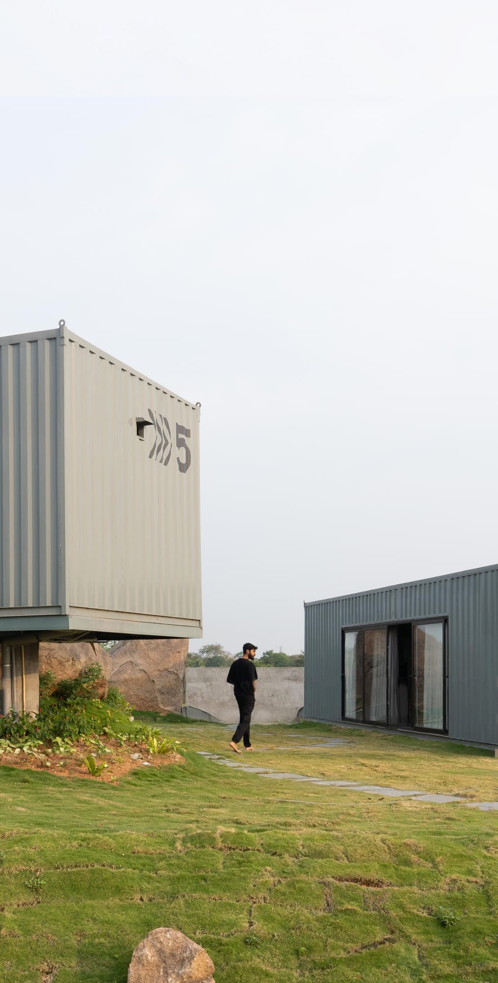 On The Rocks, Fargo Collective container suites among the boulders near Hyderabad