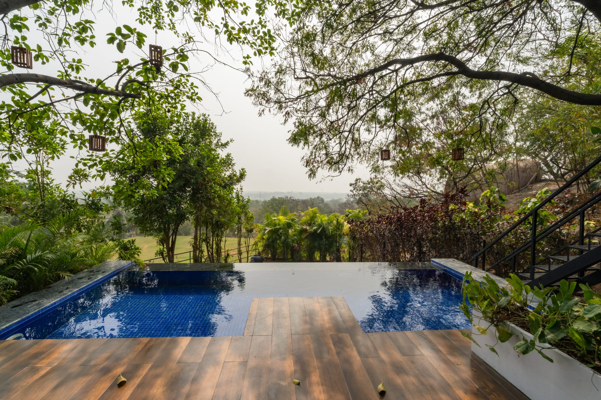 The Deck, a Fargo Collective hilltop container villa near Hyderabad
