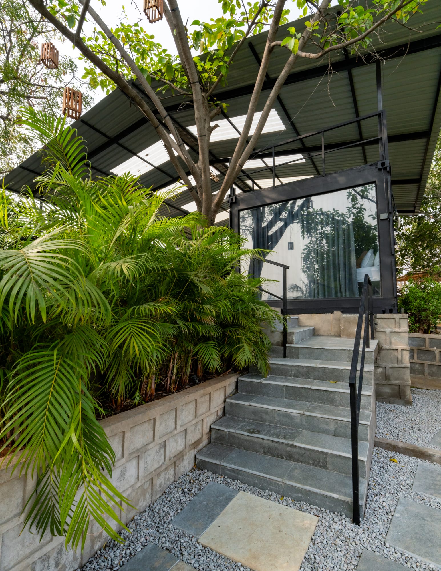The Deck, a Fargo Collective hilltop container villa near Hyderabad