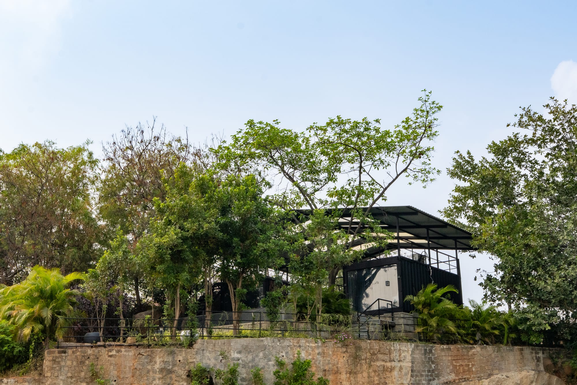 The Deck, a Fargo Collective hilltop container villa near Hyderabad