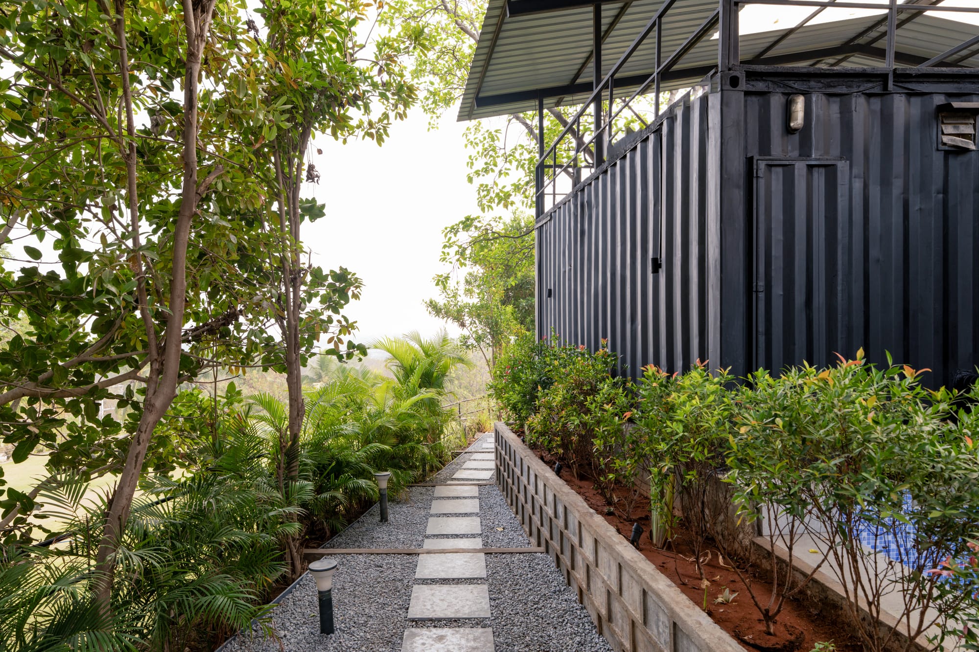 The Deck, a Fargo Collective hilltop container villa near Hyderabad