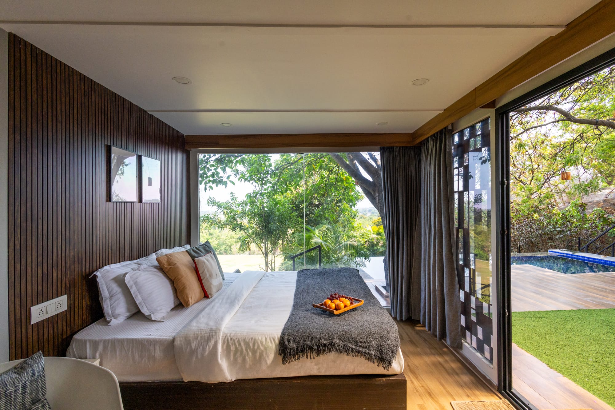 The Deck, a Fargo Collective hilltop container villa near Hyderabad
