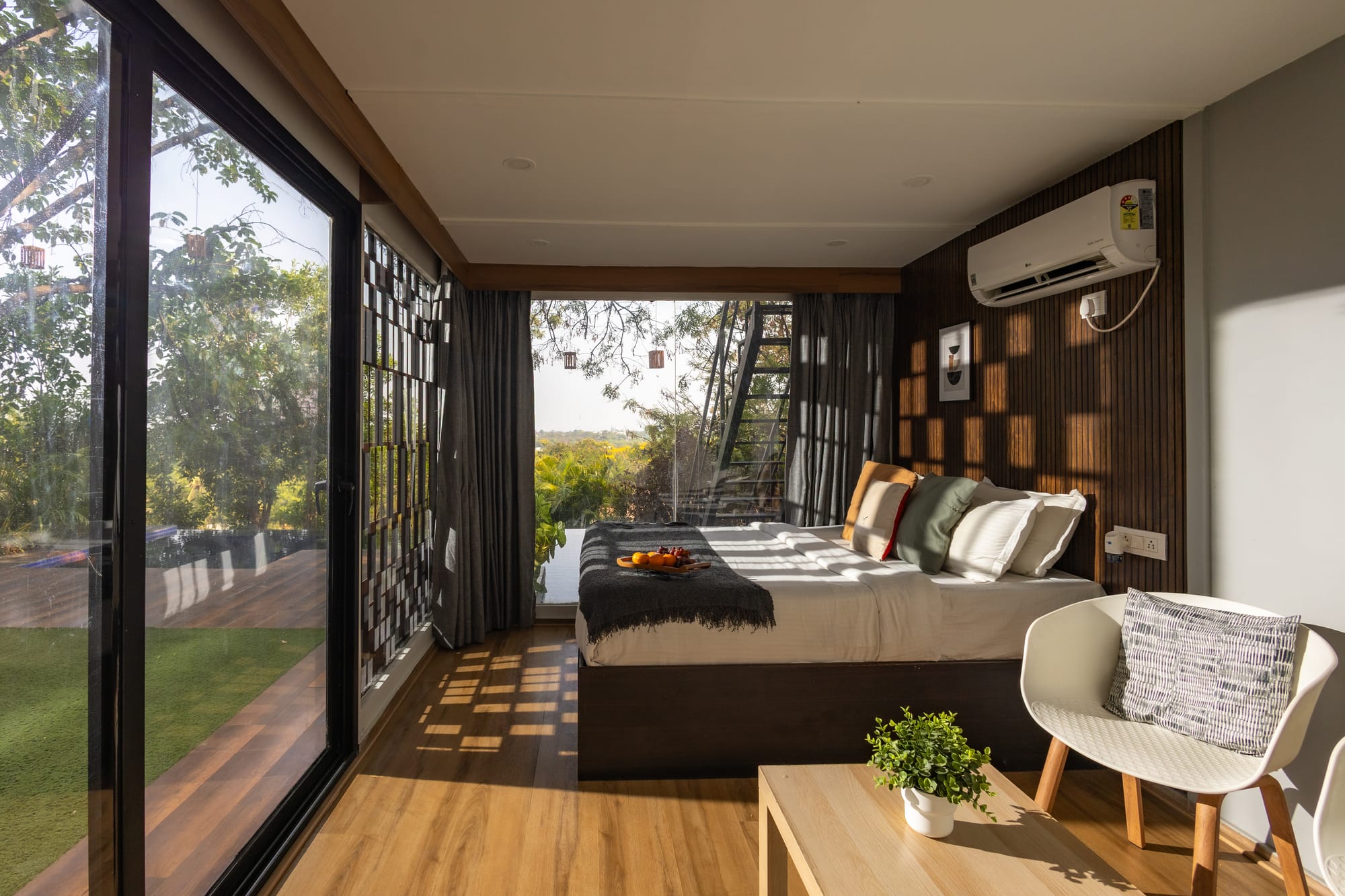 The Deck, a Fargo Collective hilltop container villa near Hyderabad