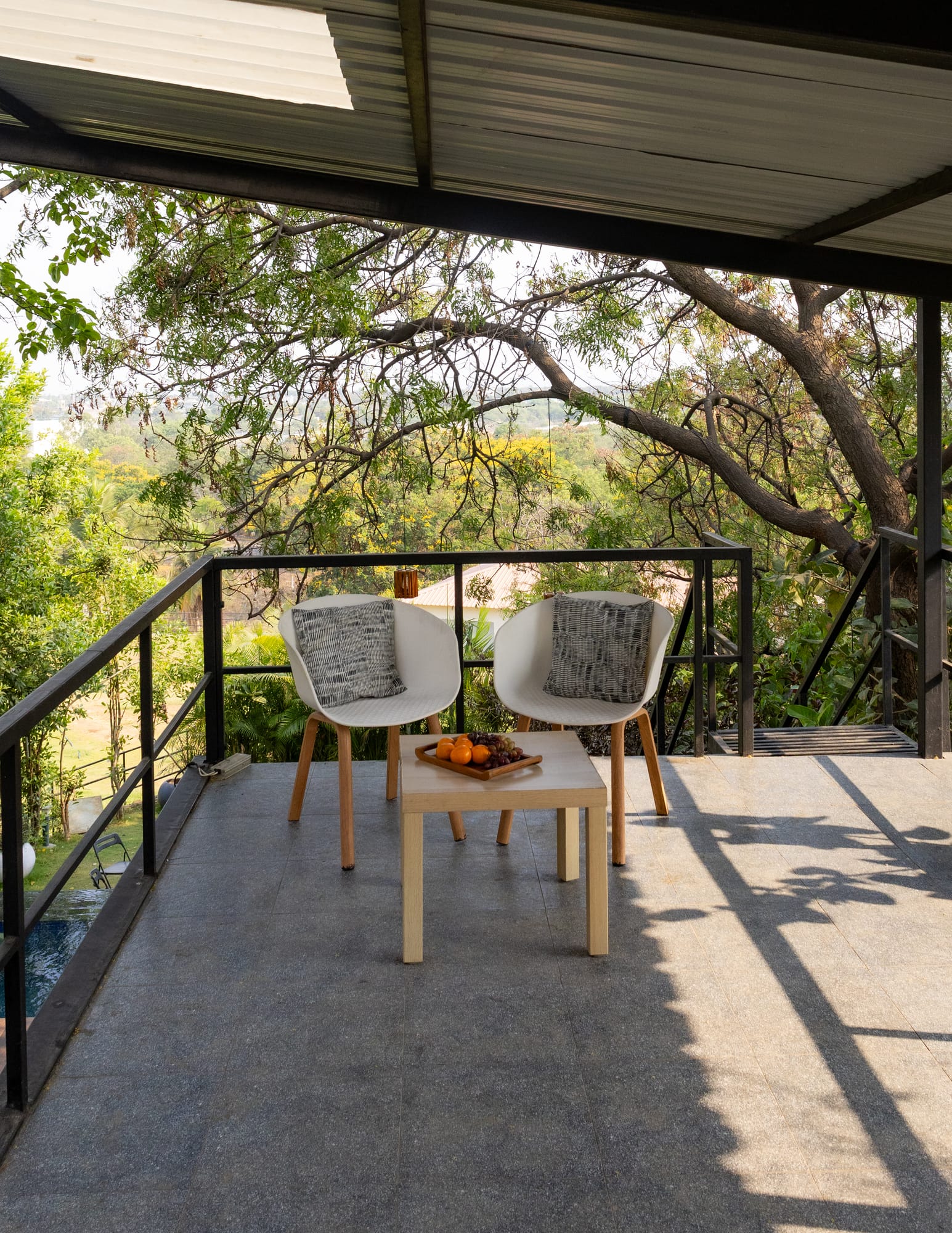 The Deck, a Fargo Collective hilltop container villa near Hyderabad