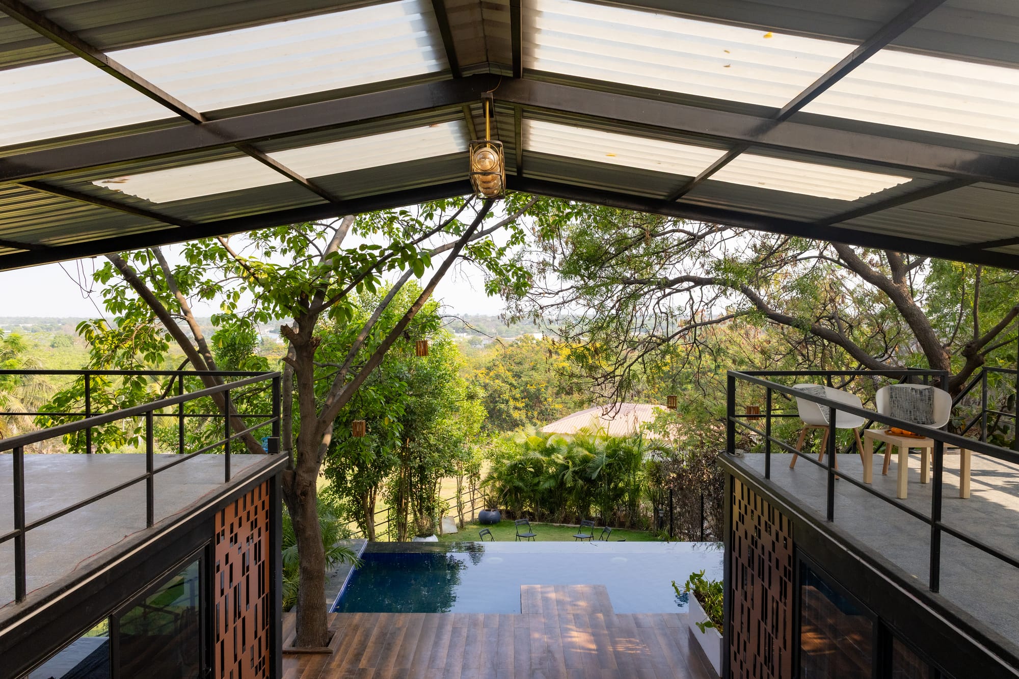 The Deck, a Fargo Collective hilltop container villa near Hyderabad